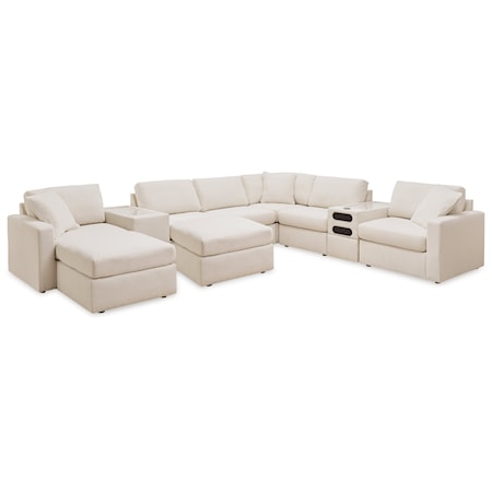 8-Piece Sectional And 2 Ottomans