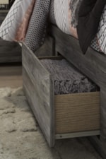 Under bed storage detail