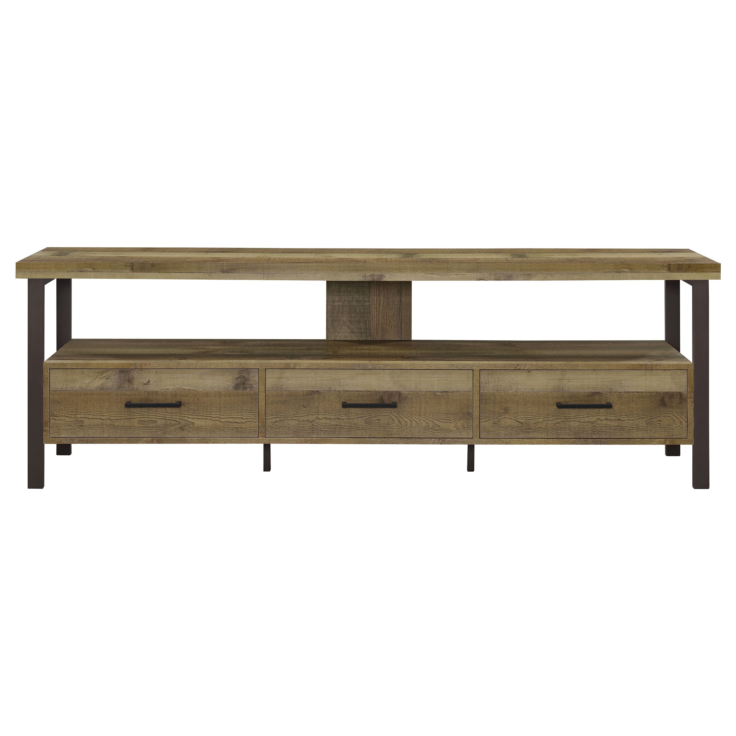 Ruston 71&amp;quot; 3-drawer TV Console Pine