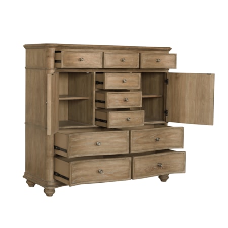 10-Drawer Chest with Doors