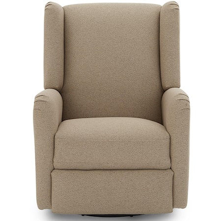 Transitional Power Swivel Glider Recliner with USB port