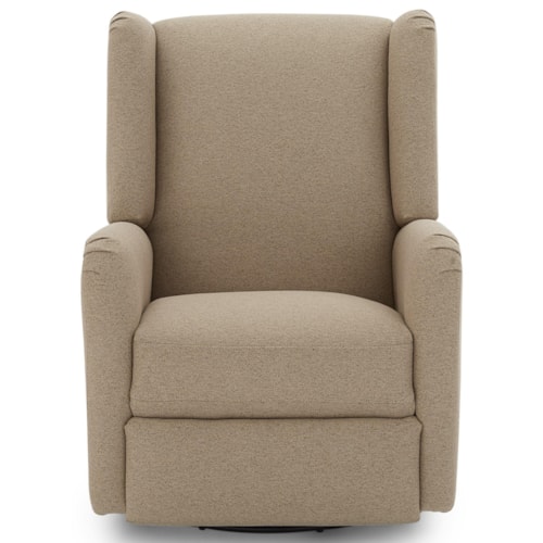 Transitional Power Swivel Glider Recliner with USB port