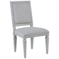 Transitional Woven Accent Dining Side Chair