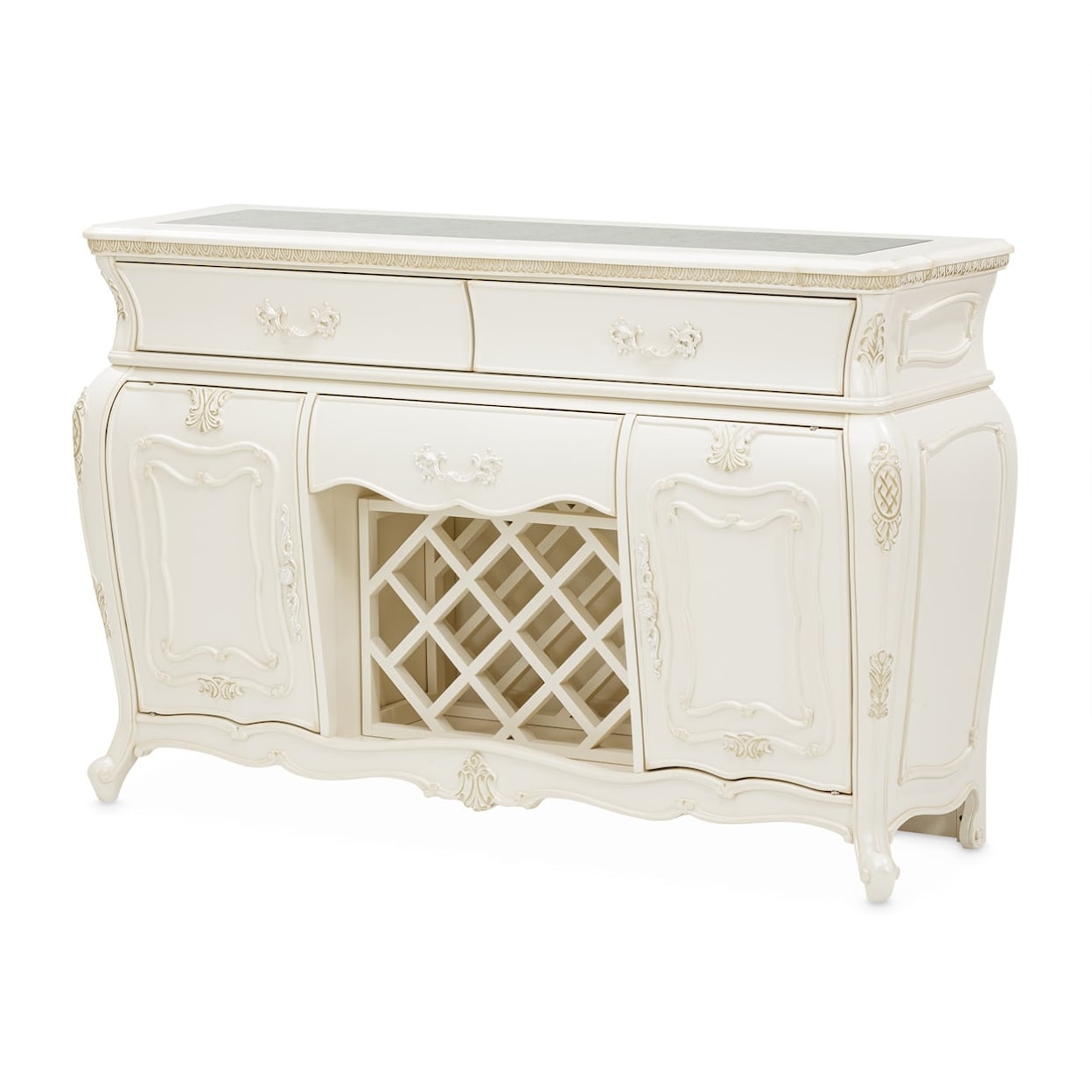 Michael Amini Lavelle Classic Pearl 3-Drawer Sideboard