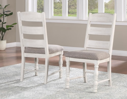 Farmhouse Dining Side Chair with Upholstered Cushion