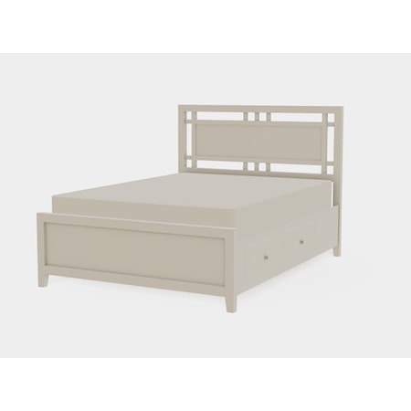 Atwood Queen Both Drawerside Gridwork Bed