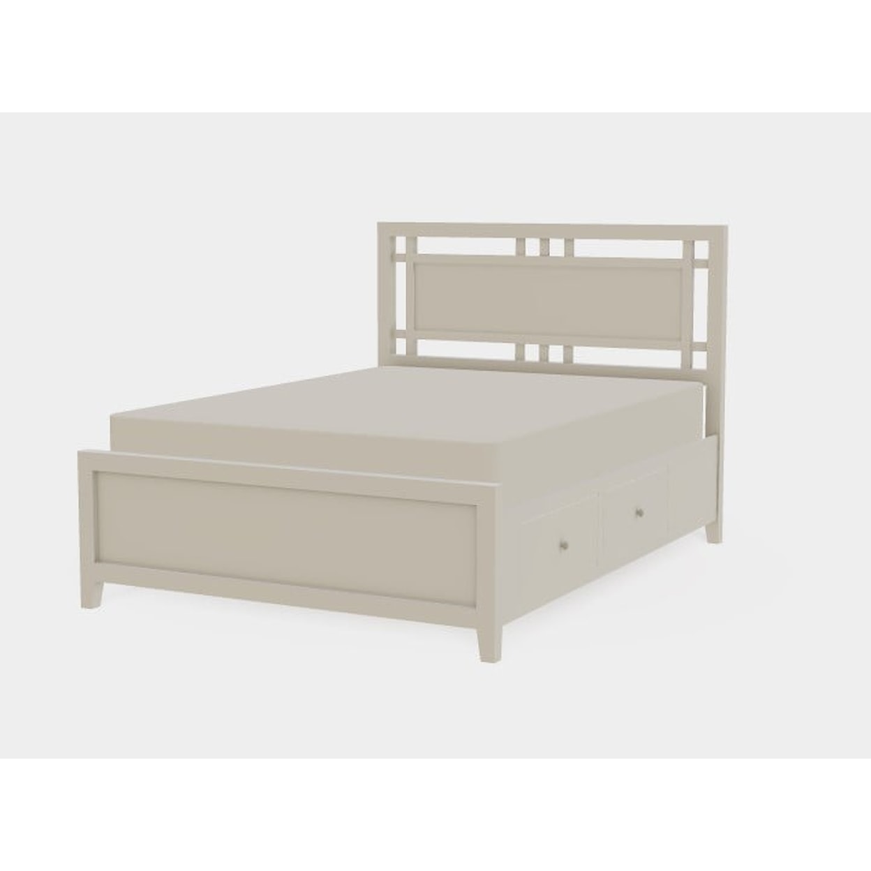 Mavin Atwood Group Atwood Queen Right Drawerside Gridwork Bed
