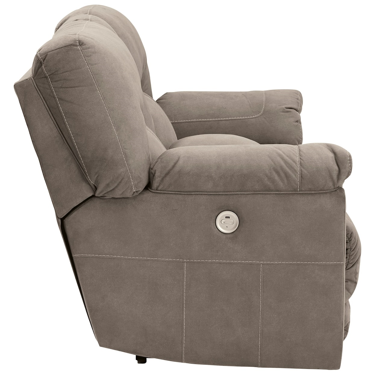 Benchcraft by Ashley Cavalcade Double Reclining Power Loveseat with Console