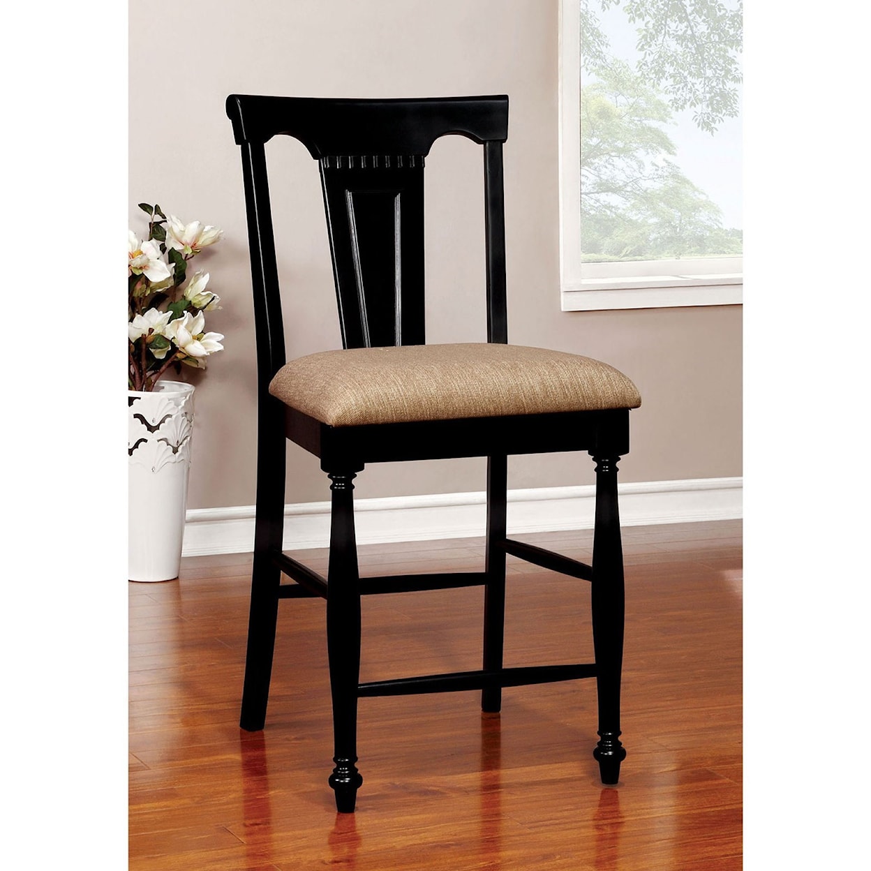 Furniture of America - FOA Sabrina Counter Height Side Chair 2-Pack