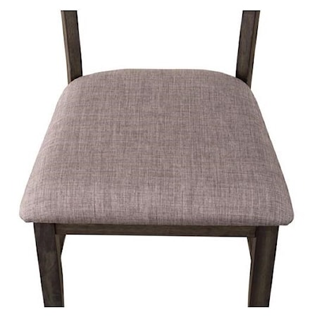 Slat Back Upholstered Side Chair