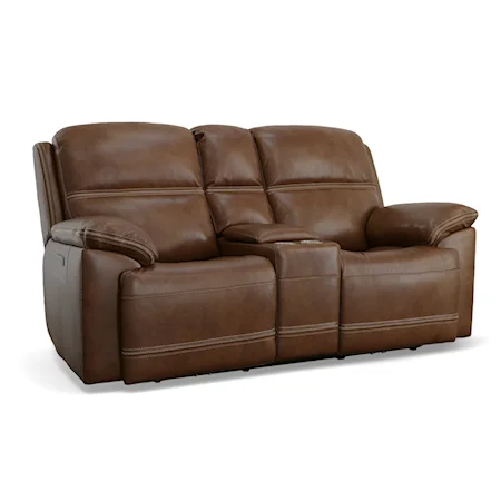 Power Reclining Console Loveseat