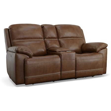 Power Reclining Console Loveseat