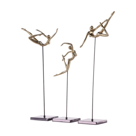 Trio of Ballet Dancer Sculpture
