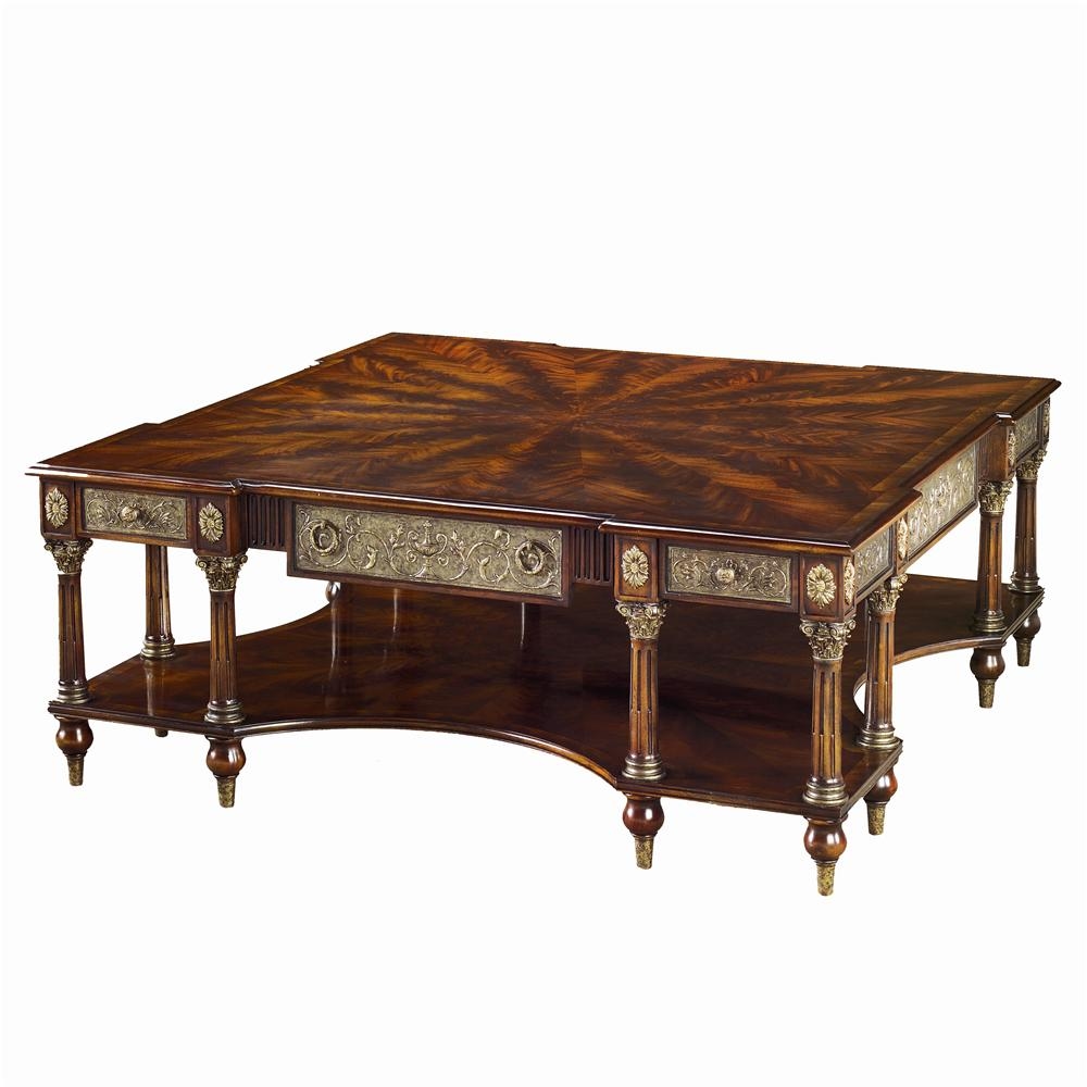 Repoussé Brass Cocktail Table