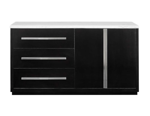 White Marble Top Server