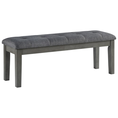 Transitional Upholstered Dining Bench