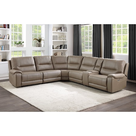 6-Piece Power Reclining Sectional Sofa