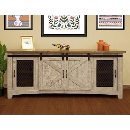 80&quot; TV Stand with 4 Doors