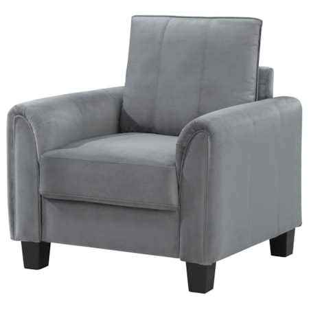 Davis Rolled Arm Accent Chair