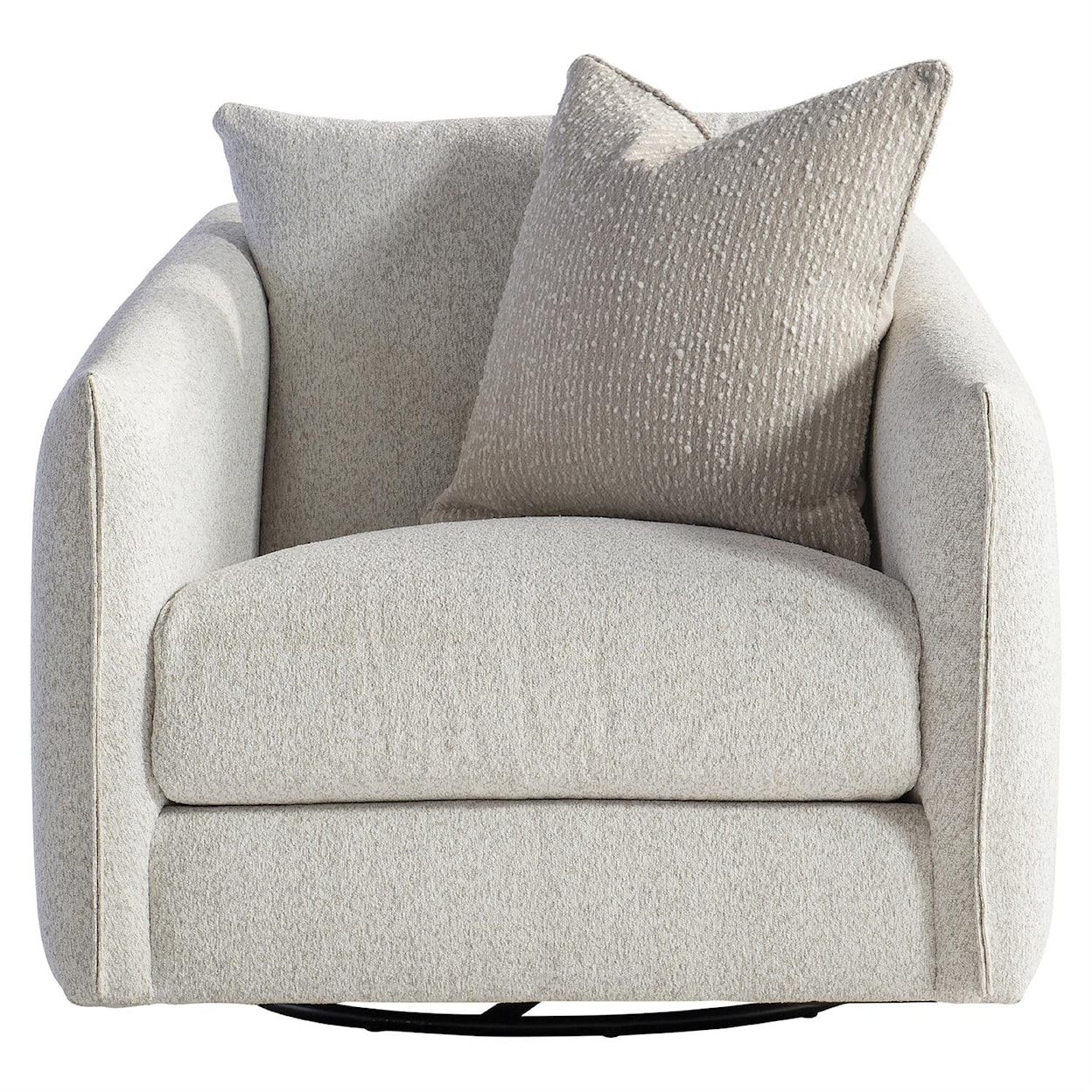 Bernhardt Plush Demi Fabric Swivel Chair