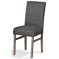 Rustic Contemporary Upholstered Dining Side Chair
