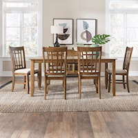 Mission 7-Piece Rectangular Dining Table Set