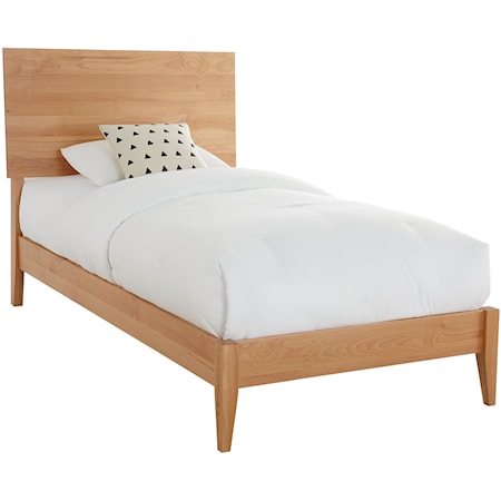 Generations Twin Modern Platform Solid Wood Bed