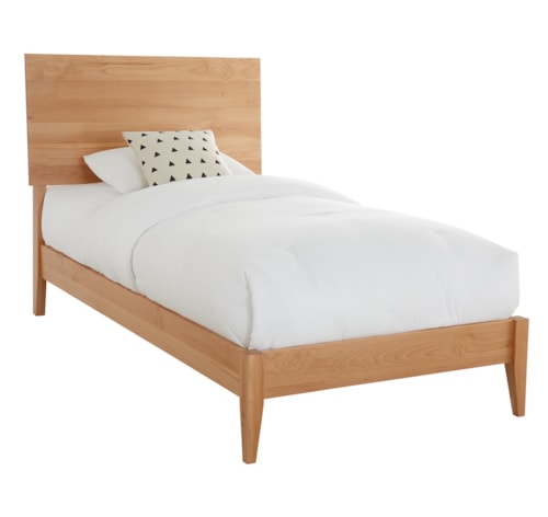 Generations Twin Modern Platform Solid Wood Bed