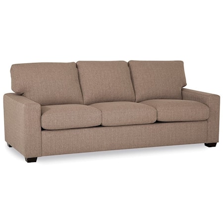 Westend Transitional Sofa with Track Arms