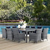 Modway Summon Outdoor 11 Piece Dining Set