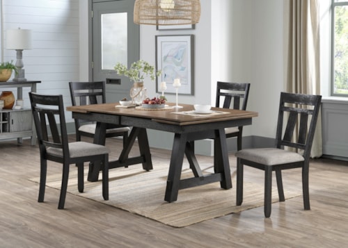 Maribelle 5-Piece Farmhouse Dining Set