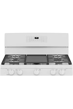 GE Appliances Ranges Ge Profile™ 30" Smart Free-Standing Electric Convection Fingerprint Resistant Range With No Preheat Air Fry