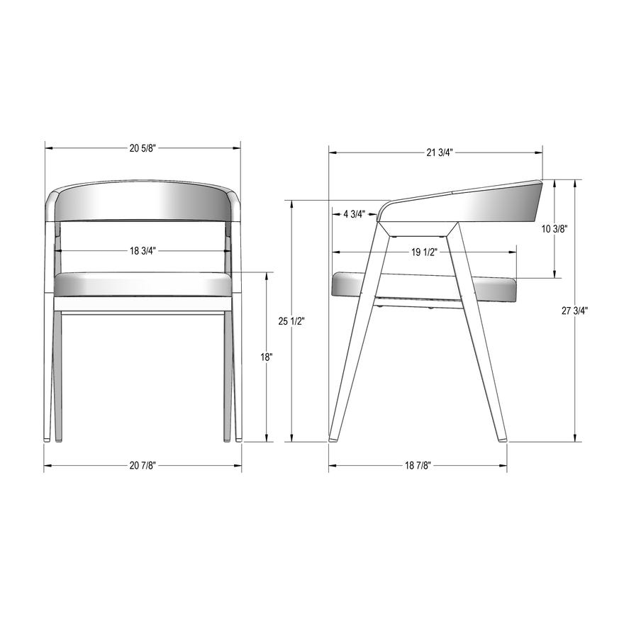 Upholstered Dining Arm Chair