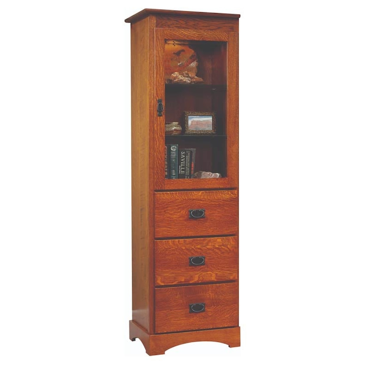 Millcraft Murphy Bed 23” 3-Drawer Bookcase