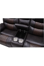 New Classic Nikko Casual Power Reclining Loveseat with Storage Console