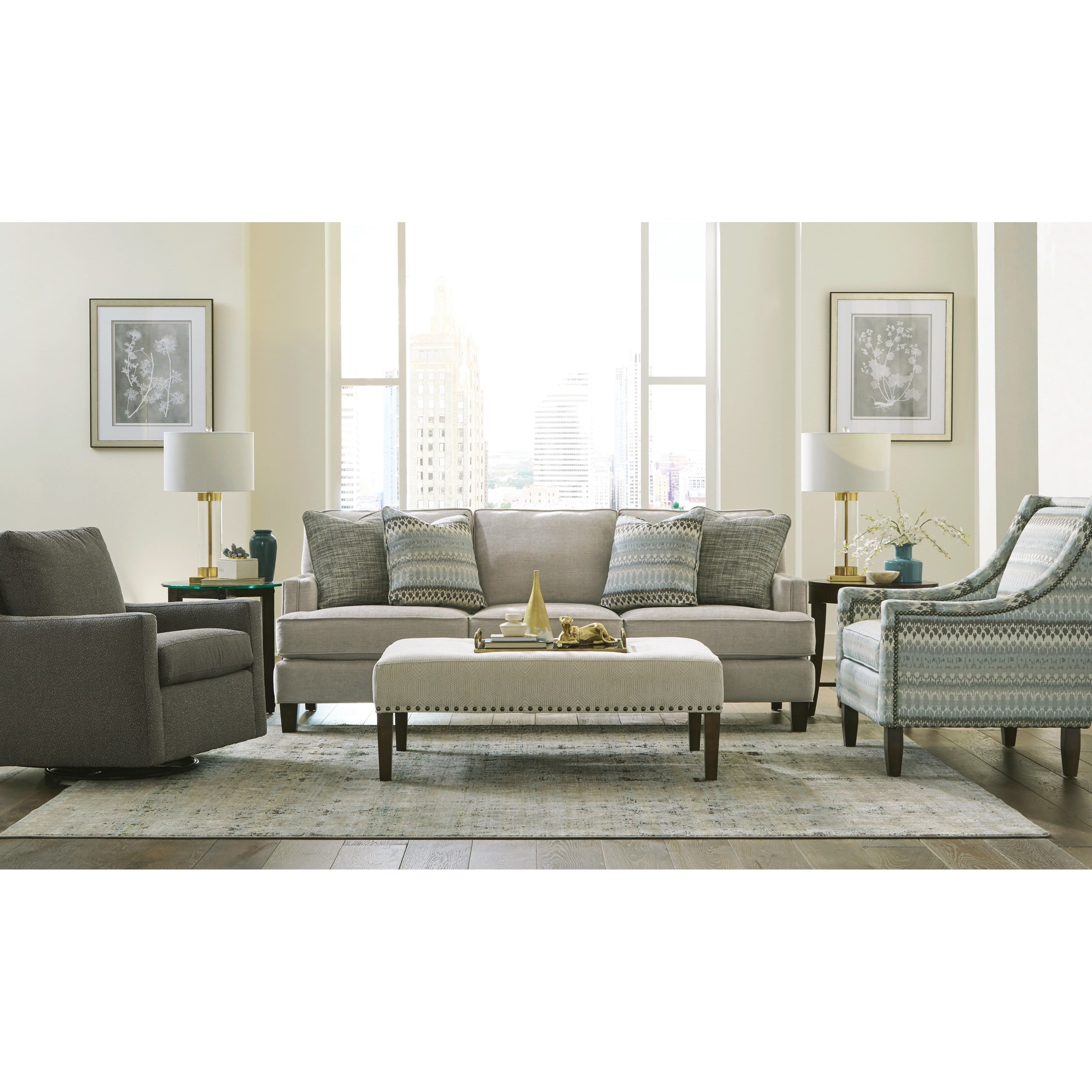 Rectangular Cocktail Ottoman