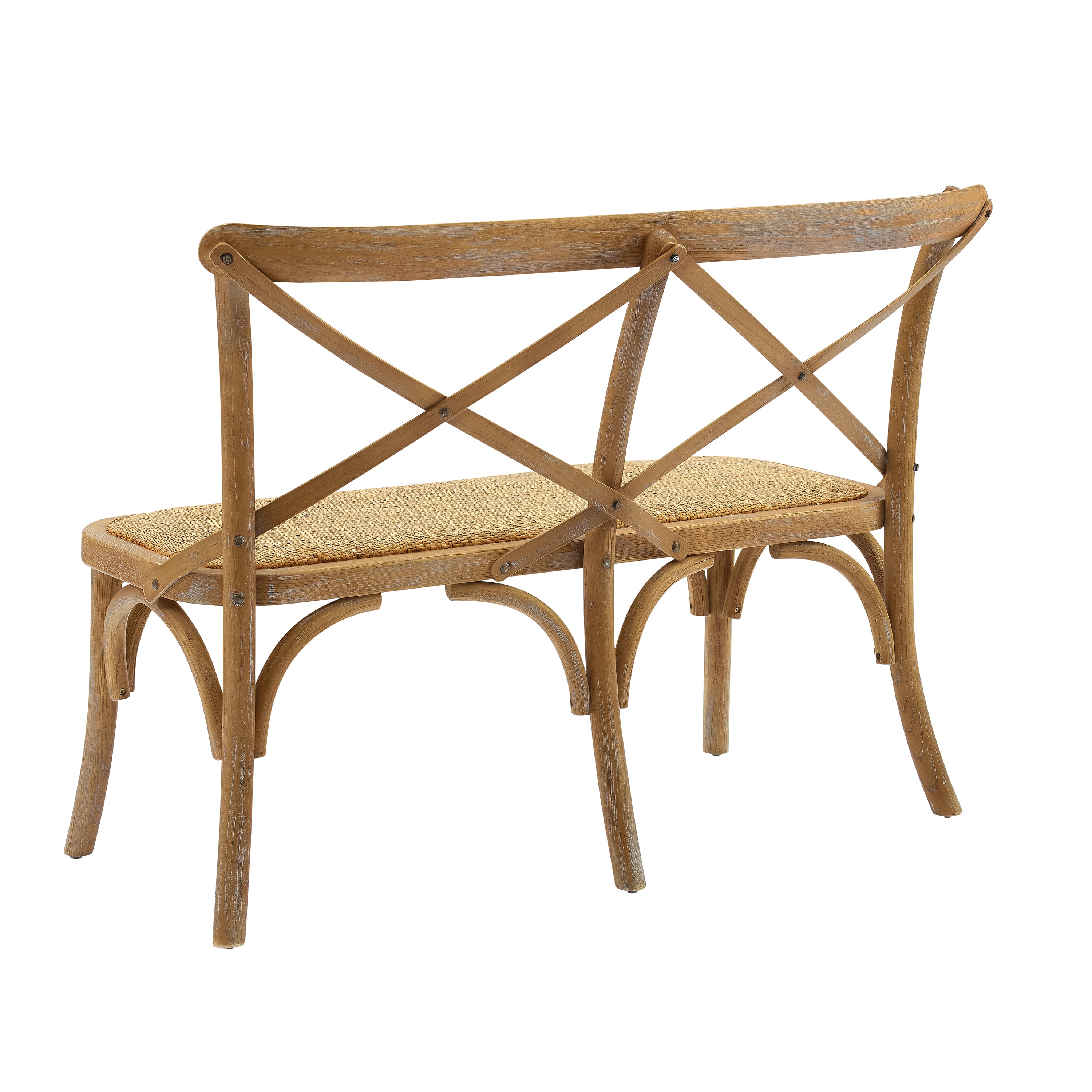 Hyde Brown Bentwood Xback Bench