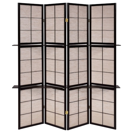 4-Panel Room Divider Folding Shoji Screen