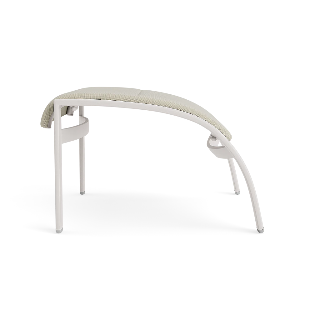 Padded Sling Curvilinear Chair Ottoman