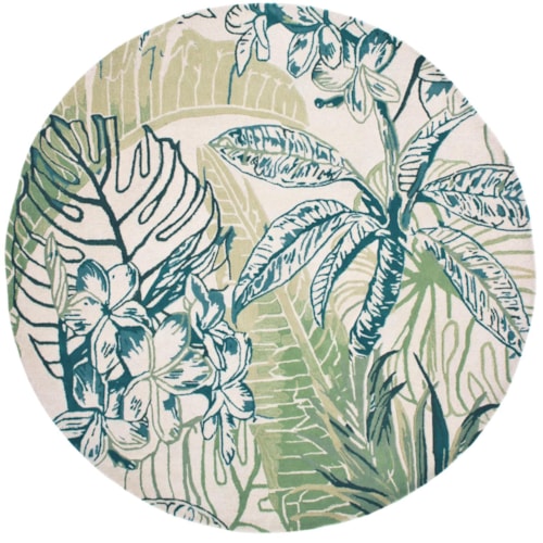 Sparta 3184 Ivory/Green Foliage Area Rug