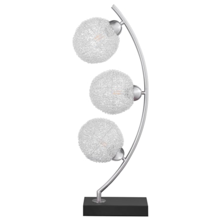 Claudia 30-inch Woven Spherical Table Lamp