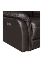 Steve Silver Fortuna Contemporary Power Reclining Loveseat with Console and Power Headrest