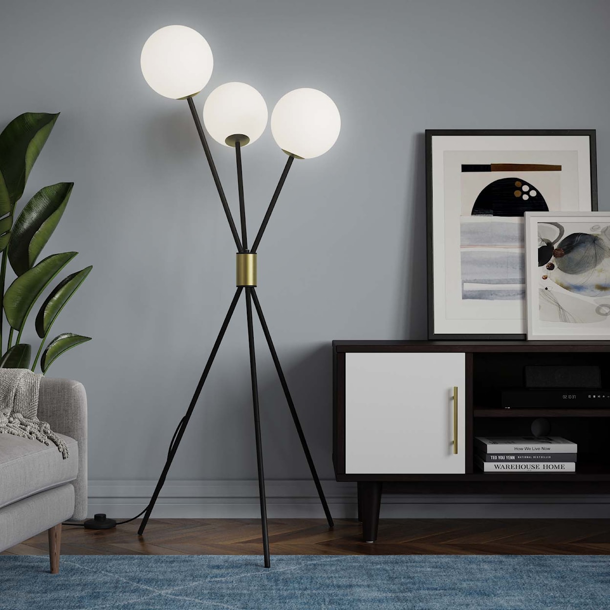 Modway Vera 3-Light Floor Lamp