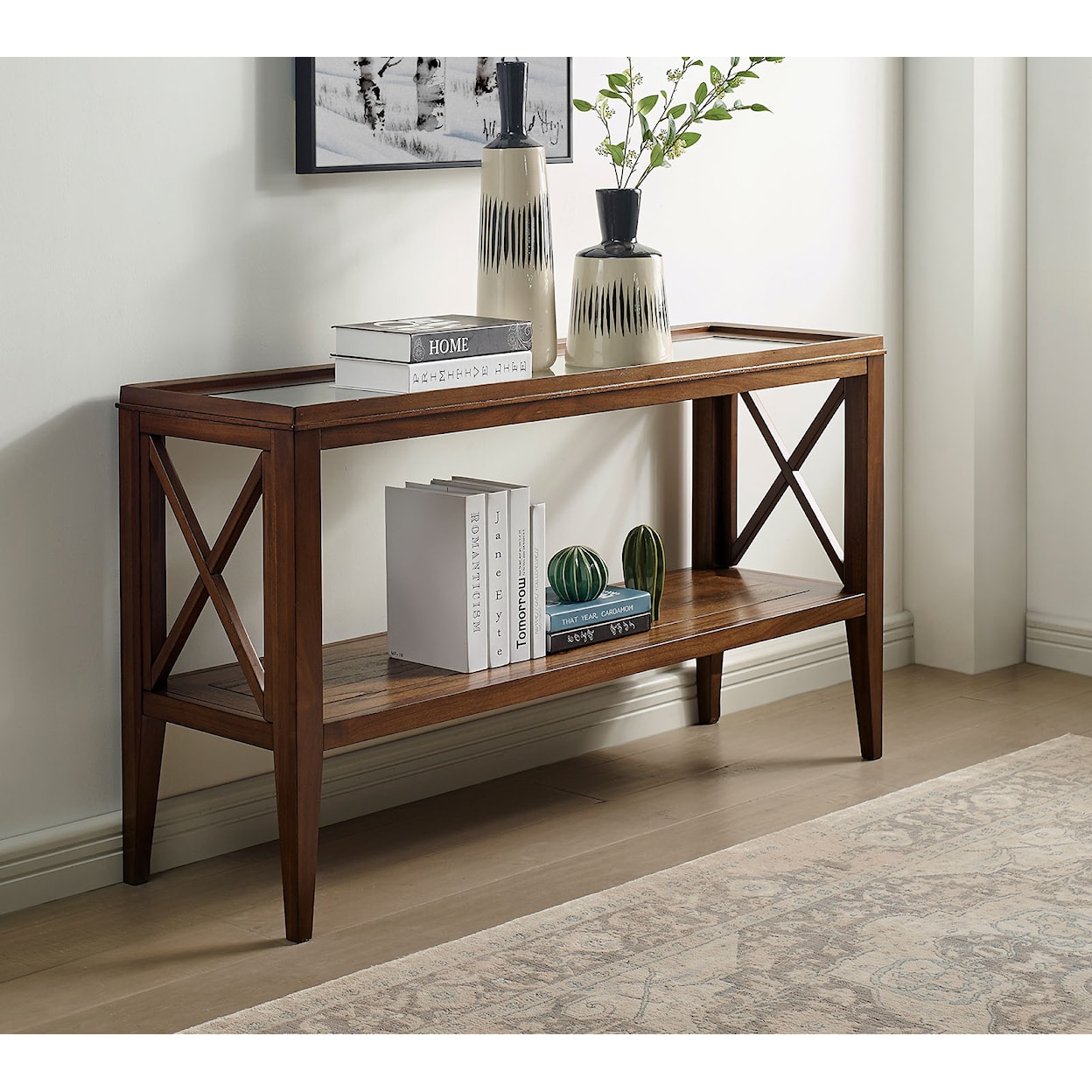 Furniture of America Izar Sofa Table