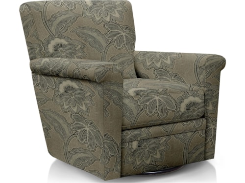 Transitional Swivel Glider Accent Chair