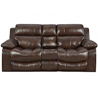 Casual Power Reclining Loveseat with USB Port and Cup Holders