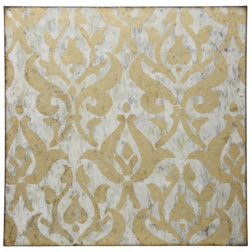 Gold Hant Painted Canvas