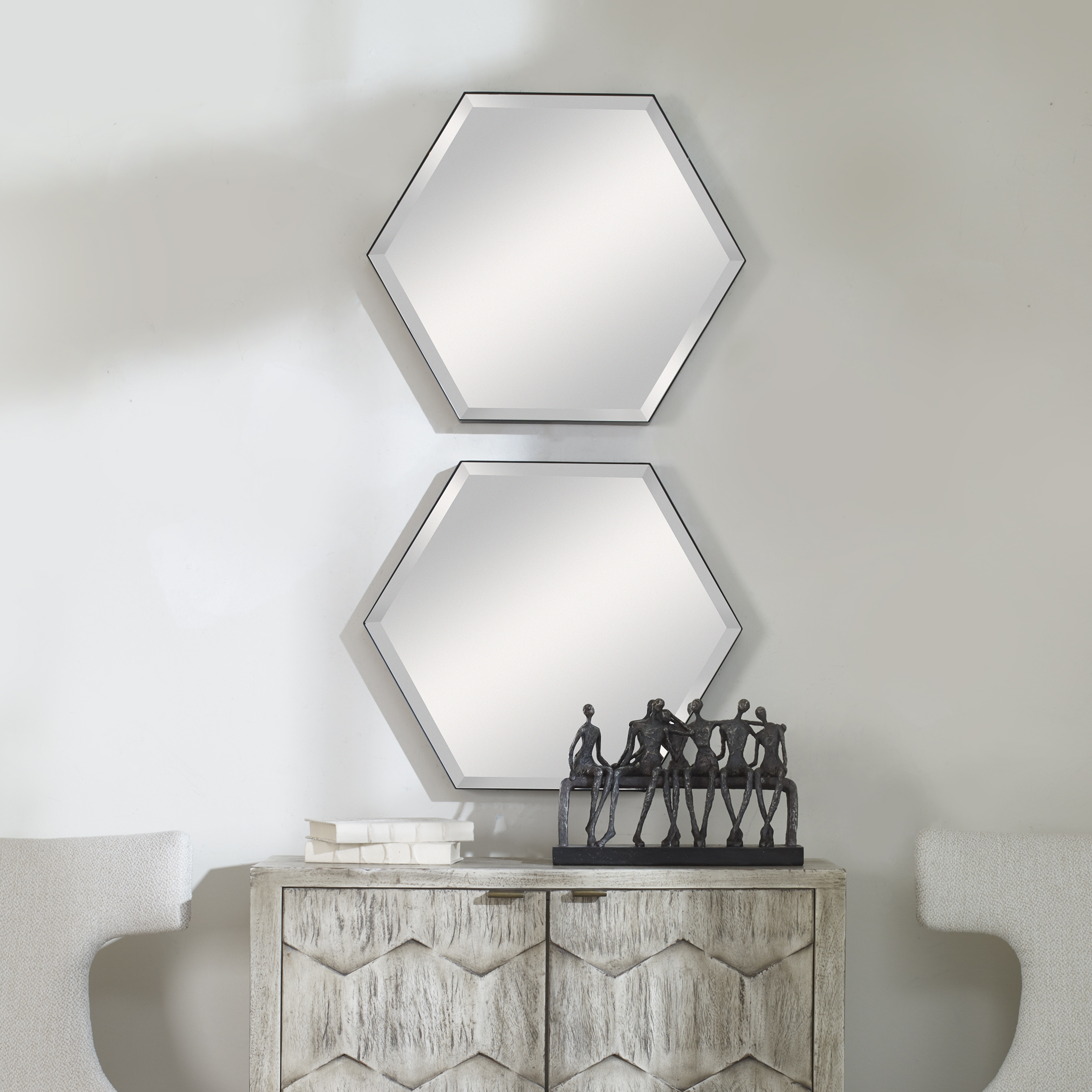 Amaya Octagonal Mirrors S/2