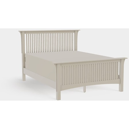 American Craftsman Queen Spindle Bed with High Footboard