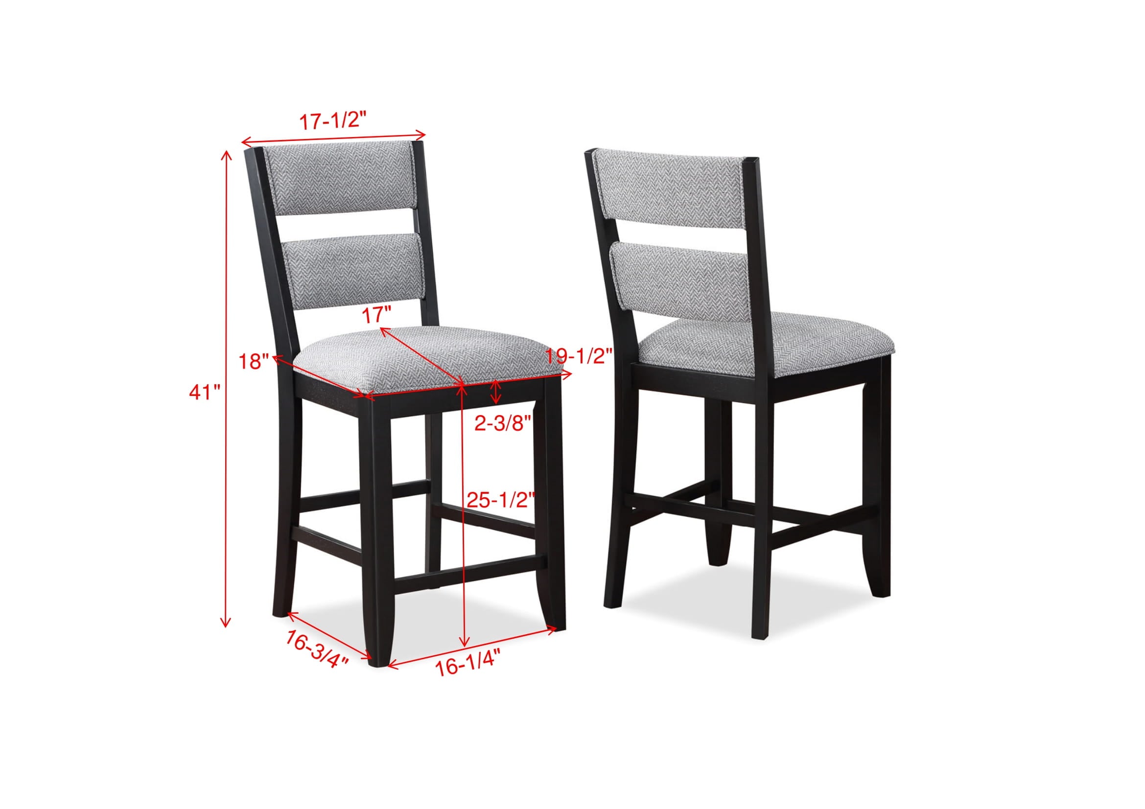 Crown Mark Frey Upholstered Counter-Height Dining Chair